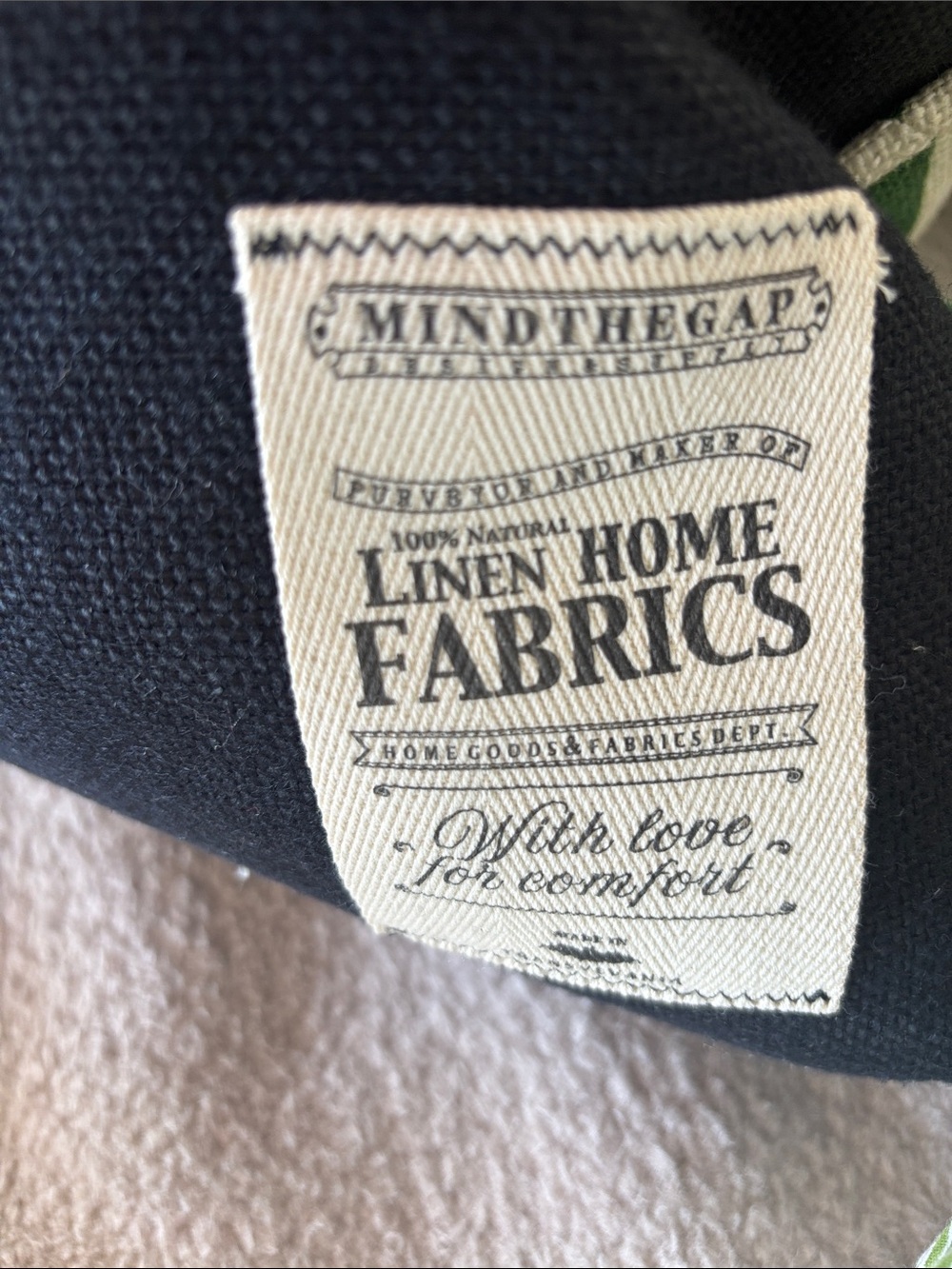 MINDTHEGAP Design & Supply Green & Cream Geometric Throw Pillow - Picture 3 of 7